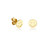 *RESERVE TODAY* Sydney Evan Kid's Collection Pure Gold Tiny Happy Face Stud Earrings
