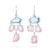 Paul Morelli Platinum Wind Chime Chandelier Dangle Earrings, Small