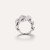 Pomellato Catene 18K White Gold Diamond Ring, Size 55