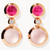 Tamara Comolli 18K Rose Gold Bouton Blush Cabochon Earrings
