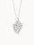 Tamara Comolli 18K White Gold Snowflakes Sky Leaf Classic Pendant