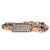 *RESERVE TODAY* Sylva & Cie. 18K Yellow Gold and Sterling Silver Grey Diamond Ten Table Bracelet