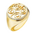 *RESERVE TODAY* Cadar Yellow Gold Essence Signet Pinky Ring with Pavé Diamonds