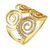 *RESERVE TODAY* Cadar Yellow Gold Essence Statement Spiral Ring with Pavé Diamonds