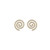 *RESERVE TODAY* Cadar Yellow Gold Essence Stud Earrings with Cone and White Diamonds