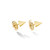*RESERVE TODAY* Cadar Yellow Gold Essence Stud Earrings with Cone and White Diamonds
