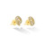 *RESERVE TODAY* Cadar Yellow Gold Essence Stud Earrings with Cone and White Diamonds