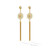 *RESERVE TODAY* Cadar Yellow Gold Trio Detachable Tassel Earrings with White Diamonds