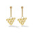 *RESERVE TODAY* Cadar Yellow Gold Water Duet Earrings with White Diamonds