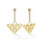 *RESERVE TODAY* Cadar Yellow Gold Water Duet Earrings with White Diamonds