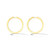 *RESERVE TODAY* Cadar Large Yellow Gold Plain Hoop Earrings