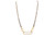 Armenta 18K Yellow Gold and Grey Rhodium Finish Sterling Silver Chain Link Necklace with Pave Paperclip, 17"