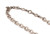 Armenta 18K Yellow Gold and Grey Rhodium Finish Sterling Silver Chain Link Necklace with Pave Paperclip, 17"