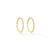 Cadar Large Yellow Gold Solo Hoop Earrings with White and Black Diamonds Cadar Large Yellow Gold Solo Hoop Earrings with White and Black Diamonds