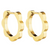 *RESERVE TODAY* Cadar Small Yellow Gold Triplet Plain Hoop Earrings