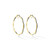 *RESERVE TODAY* Cadar Jumbo Yellow Gold Triplet Hoop Earrings with Black and White Diamonds