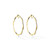 *RESERVE TODAY* Cadar Jumbo Yellow Gold Triplet Hoop Earrings with Black and White Diamonds