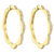 *RESERVE TODAY* Cadar Large Yellow Gold Triplet Hoop Earrings with White Diamonds