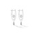 *RESERVE TODAY* Cadar Small White Gold Reflections Hoop Earrings with White Diamonds