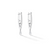 *RESERVE TODAY* Cadar Small White Gold Reflections Hoop Earrings with White Diamonds