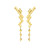 *RESERVE TODAY* Cadar Large Yellow Gold Python Clip On Earring Climbers