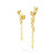 *RESERVE TODAY* Cadar Yellow Gold Python Clip On Asymmetrical Drop Earrings