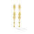 *RESERVE TODAY* Cadar Yellow Gold Python Clip On Symmetrical Drop Earring