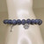 Sydney Evan 14K White Gold Dog Bone and Paw Combo Charm on Tanzanite Bead Bracelet