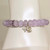 Sydney Evan 14K Yellow Gold & Amethyst Rondelle and Butterfly Daisy Cluster Charm on Lavender Amethyst Bead Bracelet