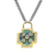 *RESERVE TODAY* Armenta 18K Yellow Gold and Grey Sterling Silver Artifact Teal Patina Necklace, 18"