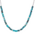 *RESERVE TODAY* Armenta Blackened Sterling Silver Artifact Teal Patina Cylinder Necklace, 24"