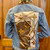 *LIMITED EDITION* Augustina Leathers Designer Embellished Denim Jacket - Denim with Brown Buckle, Size X-Small