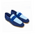 Sophique Milano Essenziale Tricolor Suede Loafer in Blue Ink, Blue Cobalt & Baby Blue