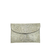 Linde Gallery St. Barth Carré D'or Galuchat Printed Suede Pouch in Lemonade, Small