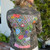 *LIMITED EDITION* Augustina Leathers Designer Embellished Denim Jacket - Camo with Flowers, Size Large