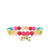 Sydney Evan Kid's Collection Gold & Rainbow Charm on Rainbow Jade Bracelet