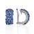 *COMING SOON* Paul Morelli 18K White Gold Large Confetti Hoop Clip Earrings with Blue Sapphires