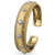 Buccellati Macri 18K Yellow and White Gold Diamond Cuff Bracelet (15.5cm), Size 17