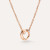  Pomellato Together 18K Rose Gold Necklace with Pendant