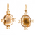 Sylva & Cie. 18K Yellow Gold Rough Cut Diamond Earrings