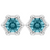 *JEWELRY EVENT* Paul Morelli 18K White Gold Moderne Precious Hex Stud Earrings