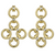 *COMING SOON* Paul Morelli 18K Yellow Gold Diamond Chain Quad Dangle Earrings