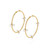 *JEWELRY EVENT* Paul Morelli 18K Yellow Gold Sequence Wire Tube Hoop Earrings, 30mm