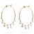 *JEWELRY EVENT* Paul Morelli 18K Yellow Gold Wind Chime Diamond Hoop Earrings, 36mm