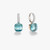 Pomellato Nudo 18K Rose and White Gold Sky Blue Topaz Classic Earrings with Diamonds