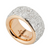 Pomellato Iconica 18K Rose Gold Large Ring with Diamonds, Size 64