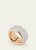 Pomellato Iconica 18K Rose Gold Large Ring with Diamonds, Size 64