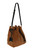 Linde Gallery St. Barth Shell Suede Velour Bag in Cognac, Medium