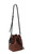 Linde Gallery St. Barth Shell Alligator Embossed Leather Bag in Mocha, Small