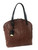 Linde Gallery St. Barth Flamands Alligator Embossed Leather Bag in Mocha, Small